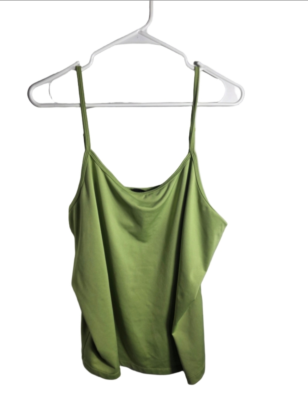 Women's Lane Bryant Green Camisole Size 18/20 plus layer essential chic apple